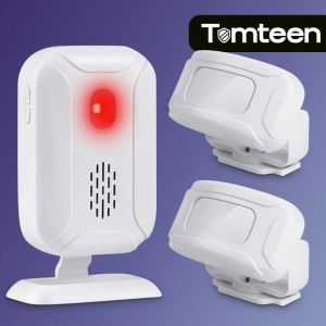 Detektor Tomton Motion Detectors Alarm Trådlös uppfart Larmsystem Dörrsensor Alert Chime Infraröd PIR Motion Sensor Hem Säkerhet