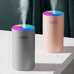 加湿器エア加湿器エアフレッシュナーオイルディフューザーUSBミニ270ml超音波ロマンチックライトミストメーカー清浄機アロマセラピーホームカー