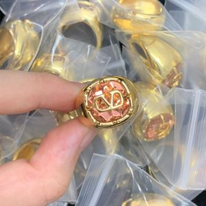 Luksusowy klasyczny projektant paznokci Pierścień mody unisex mankiet para bransolek złoty pierścionek biżuteria walentynkowa prezent na przyjęcie weselne hurt hurtowy