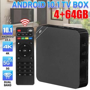 Box MX9 RK3228A/H3 Smart TV Box Android 10.1 4GB + 64GB 4K for Youtube 2.4G + 5G Wifi Media player TVBOX Set top box TV Receivers