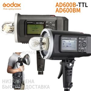 Dağı Godox AD600B AD600BM Bowens Mount 600ws GN87 Yüksek Hız Senkronizasyonu Açık Flash Flaş Flaş 2.4G Kablosuz X Sistemi 8700mAH Pil