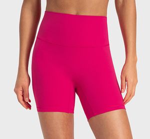 Hög midja Hot Pants Yoga Align Shorts Kvinnors fitness Sport Eastic Tight Fast Dry Running Biker Shorts Workout Gym kläder Tennis Beach Shorts