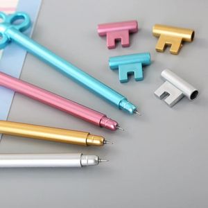 100 Pcs Gel Ink Pens Set Creative Stationery Key Neutral Pen Cute Cartoon Learning Office Supplies Writing Tools 240401