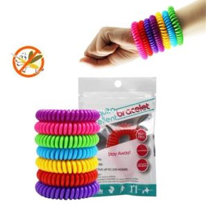 Bracciale anti -Mosquito Eva Elastic Bracciale Anti Mosquito Pure Natural Wrish Band per adulti e bambini Bracciale di controllo dei parassiti 0408