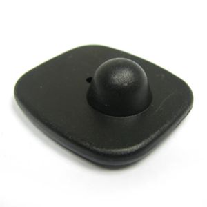 System Black color Eas Small square hard tag 46mm*42mm RF Security Label 1000pcs/lot