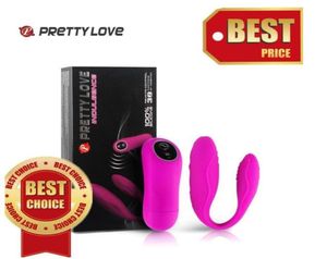 Pretty Love Recharge 30 Speed Silicone DildosワイヤレスリモートコントロールバイブレーターWe Design Vibe Adult Sex Toys for Couples9350821