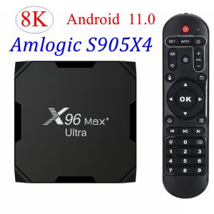 Box 5PCS TV Box X96 Max Plus Ultra Android 11 Amlogic S905X4 4G 32G 64G 5G Dual Wifi BT Youtube HD AV1 Media Player 8K Set top box