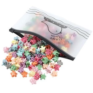 50PCS Set Girls Cartoon Colorful Flower Mini Hair Claws Kids Sweet Hairpins Children Fashion Hair Accessories Cute Hair Clipfor colorful flower hairpins