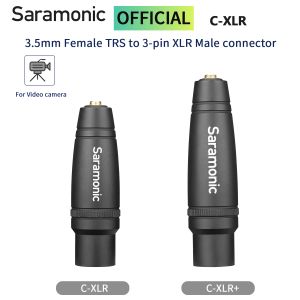 Аксессуары Saramonic CXLR Audio Adapter 3,5 мм женского TRS до 3PIN XLR Мужчина для беспроводных микрофонных видео -кинотеатров