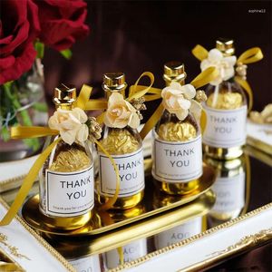 Gift Wrap 10Pcs Creative Transparent Plastic Wine Bottle Wedding Candy Box Party Favors Bag Chocolate Packaging Baby Shower Supplies