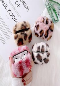 Lampart Earnphone Case for Airpods Pro Case Rabbit Uszy Furry Case for Air Pods Pro 1 2 Puszysty ciepłe futra włosy miękkie pokrycie 8246856