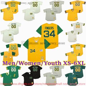 Niestandardowy XS-6xl Film Baseball Jersey 33 Jose Canseco 24 Rickey Henderson 9 Reggie Jackson Billy Beane Joe Rudi Jason Giambi Rollie Fingers Barry Zito Jerseys