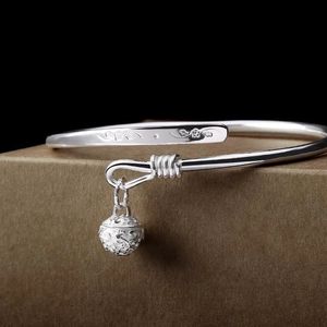 Anklet kvinnlig handgjorda justerbara silverklockring litterära och forntida stil lilla flicka smycken tillbehör 240408