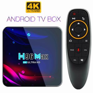 Box 4K Android TV Box QuadCore Streaming Media Player Google Play 10000+ Game Music Video Apps