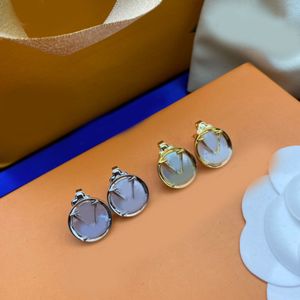 Designer Letter Earrings Luxury Women Flower Star Ear Drop Gold Silver Plated Stainless Steel Ear Stud Fashion Jewerlry Wedding Party Gift High Quality Wholesale