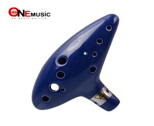 12 Holes Ocarina Legend of Zelda Alto C Flute Occarina TAPS Blue Ceramicclay Stl Orcarina Inspired Of Time Musical Instrument4189884