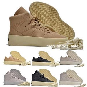 2024 FOG High Low Top Casual Shoes Men Women Fears Rivalry of God x Athletics 86 Hi Lo Talc Suede Skate Trainers Basketball Sneakers Size 5.5 - 12