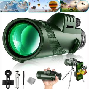 Teleskopy 40x22 Mocne lornetki Long Range HD MonoCular Telescope Outdoor Bird Watching N Ight Vision Monocle do polowania na podróżowanie