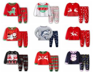 Brand Children Autumn Pajamas Clothing Set Boys girls Cartoon Sleepwear Suit Sets Christmas Pyjamas Kids enfant Baby Clothes7301837