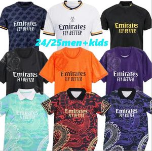 23 24 25 Bellingham Soccer Trikots Fußballhemd Real Madrids Vini Jr Camavavinga Alaba Hazard Rodrygo Asensio Modric Marcelo Football Trikots Camiseta Männer Kids Kit Kit