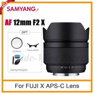Аксессуары Samyang AF 12 мм F2 X объектив для Fuji x Mount Camera, такая как XH1 XS10 XPRO 1 XPRO 2/Pro 3/E1/E2/E2S/E3/E4/T1/T2/T3/T4/T10/T20/T30
