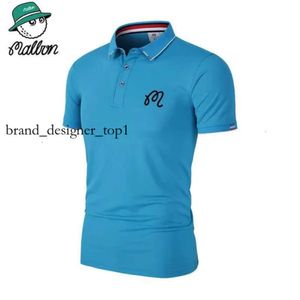 2024 Nuovo designer Korean Malbon Golf maglietta da golf per uomo Summer Golf Essiccatura rapida Polo con sport e magliette a maniche corte casuali Poliola per magliette a maniche corte 8068 8068