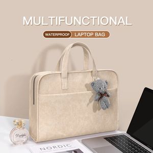 Laptop Bag case 133 14 156 inch Sleeve for M1 Air Pro 13 15 Computer Shoulder HP Handbag Briefcase 240408