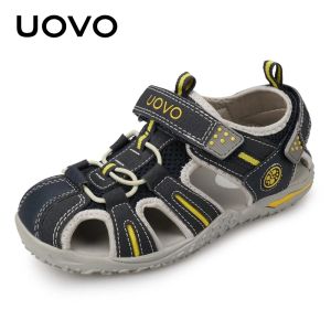 Sneakers Uovo Brand 2022 Summer Beach Footwear Kids Stängd tå småbarn Sandaler Barnens modedesigner skor för pojkar och flickor #2438