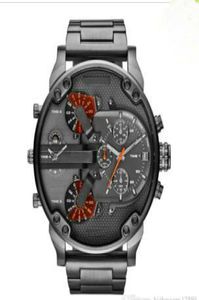 2018 Sports Mens Watches Big Dial Display Top Brand Luxury watch Quartz Watch Steel Band 7333 Fashion Wristwatches For Men 73158317014