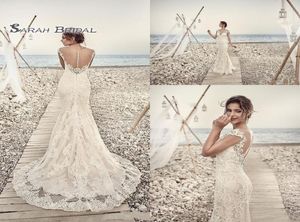 Sexy Beach vestido de novia Plus Size Trumplet Boutique Wedidng Dress 2020 Lace Backless Long Bridal Gowns9091225