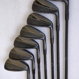 Совершенно новый железный набор Black 790 Irons Sier Golf Clubs 4-9p R/S Flex Steel Wans с крышкой головки