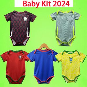 2024 KIT Baby Mexico piłka nożna Brazylia ustanawiają drużynę narodową dla dzieci 24 25 koszulka piłkarska Dziecko 6-18 miesięcy chłopcy Maillot de stopa Brasil Home Away Away