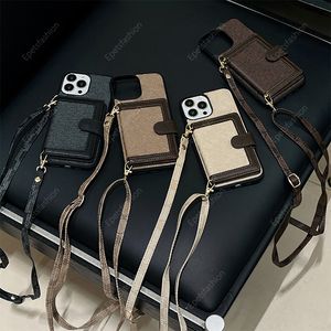 Cross Body Sling Card Bag مع Classic Impition Leather Women's Women Women Women Women Women Women Women Leacitious Logo Logo For Apple 15 Pro Max 11 12 13 14 Pro Max XS XR XSMax 7 8 Plus Mini