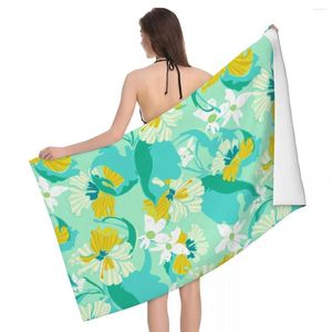 Towel Tropical Plant Beach Towels Pool Large Sand Free Microfiber Quick Dry Lightweight Bath Swim