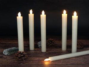 Eldnacele Set of 6 Flameless Flickering Candles Real Wax Candles LED Window Taper Candles with Timer and Remote Control T2001085213976