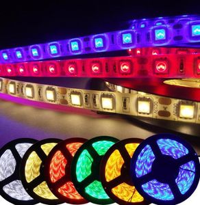 5M 5050 3528 5630 Paski LED Światło ciepłe białe zielone zielone niebieskie RGB Elastyczna 5 m Rolka 300 LED 12V Wstążka Wodoodporna Wodoodporna Oświetlenie 9560186