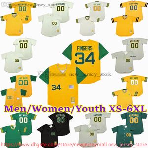 Movie XS-6XL personalizzato Maglie da baseball 33 Josecanseco 24 Rickeyhenderson 9 Reggiejackson Billybeane Joerudi Jasongiami Rolliefingers Barryzito Maglie