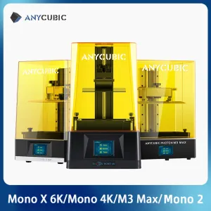 Impressora Anycubic Photon Mono X 6k 12k Mono M5S 3D Impressora UV Impressão de impressão de fótons Mono 2/ x 6ks SLA LCD Printina 3D Impressora Impressora 3D