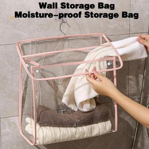 Storage Boxes Wall Bag Tpu Material Waterproof With Phone Pocket High Capacity Organizer For Dust-proof