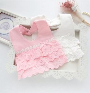 Baby Bibs Girls Cotton Newborn Princess Lace Bow Bibs Cute Burp Cloth Infant Saliva Towels Baby Feeding Supplies6460981