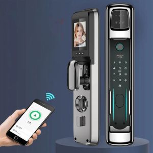 Lock Wifi Fingerprint Electronice Face Recognition Door Lock Keyless Entry Security Home Alarm Password Gate Lock For Apartment