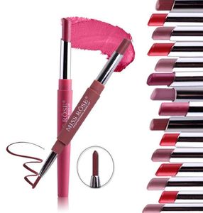 DoubleEnd Lasting Lipliner Водонепроницаемость для губ карандаш 8 цветной мультифункциональный вкладыш для губ Lipstick Lip Gloss2696297