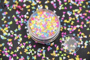 Glitzer TFM3374 Mischen Sie Farben und Dreiecksformen Glitzer für Nagelkunst Nagelgel Nagellacknagellichtkleber Make -up und DIY -Dekoration