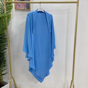 Roupas étnicas longas khimar eid encapuzado niqab oração muçulmana vestes mulheres ramadã islâmico hijab lenço árabe Nikab burqa túmulo