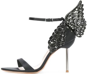 Sophia Webster Design Women Butterfly High Heels Patchwork Sandals Evangeline Dress Dress Stilettos Celebrity Party Sandal8279429