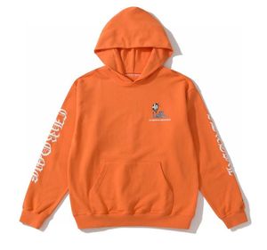 ファッションアウトレット21SSテストCh Matty Boy Hoodie Orange Sweater Orange Long Sleeve Phoodie Loose Loose Print Lip Graffiti for Men and Women4828710