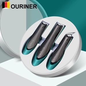 Kits 3 PCs Anti -Splash -Nagel -Clippers Edelstahl Fingernagel Cutter Maniküre Werkzeuge Bionics Design Nagel Trimmer Pediküre Schere