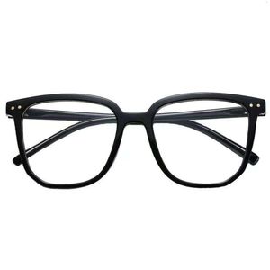 Stil K Gradyan Siyah Anti Mavi Hafif Gözlükler İyi Görünümlü Erkekler ve Kadınların Myopia Gözlükleri Siyah Çerçeve İnce Görünümlü Düz Gözlükler Düz Yüz Lim