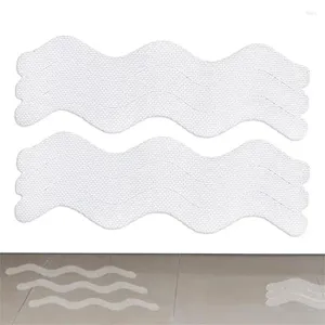 Bath Mats Tub Stickers Strips 6 Pieces Waterproof Non-Slip Clear Grip Tape Slip Resistant Decals For Pools Floor Bathrooms Stairs