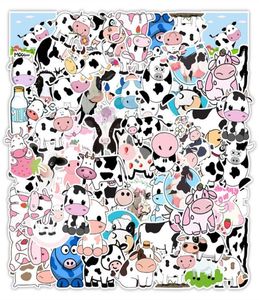 Pack of 50Pcs Whole Cute Cartoon Cows stickers For Luggage Skateboard Notebook Helmet Water Bottle Car decals Kids Gifts7305074